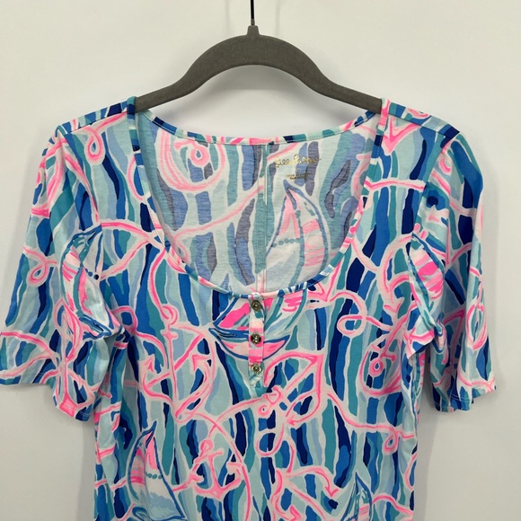 Lilly Pulitzer Gavyn Henley T-shirt dress - Picture 3 of 11